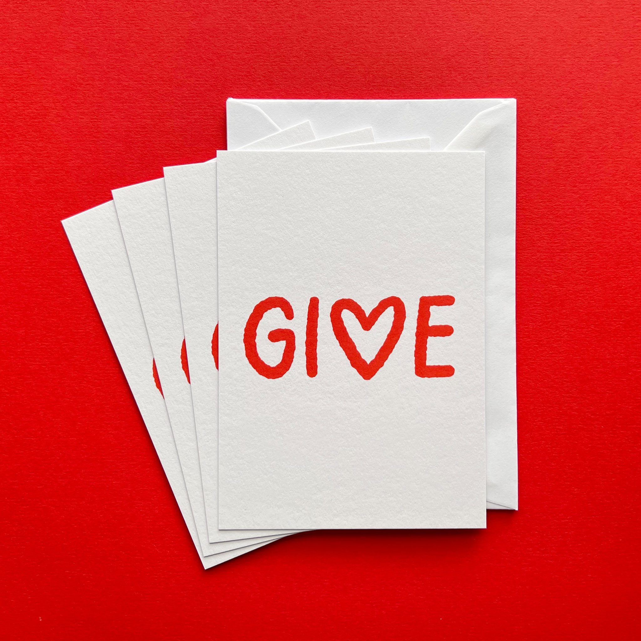 Give love – 4 postcards